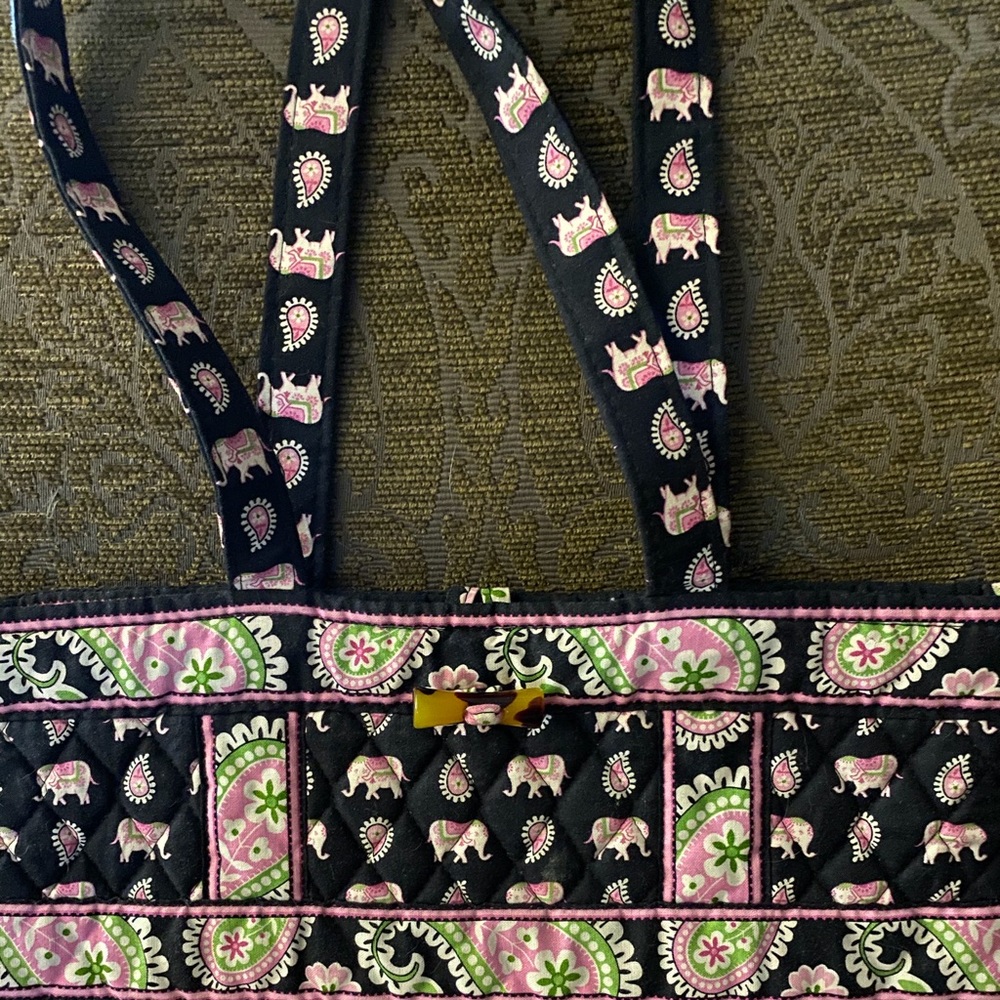 Vera Bradley Tote Pink Elephant